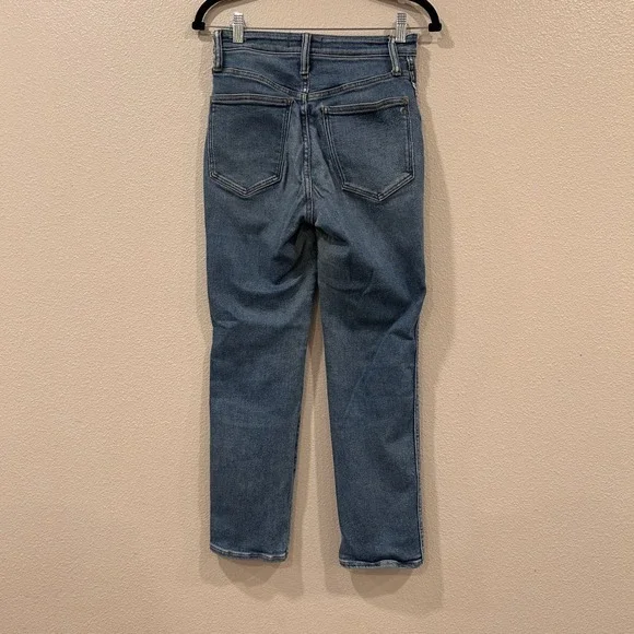 Madewell Curvy Stovepipe Jeans High Rise Straight Leg Medium Wash Blue 26 - Picture 9 of 13